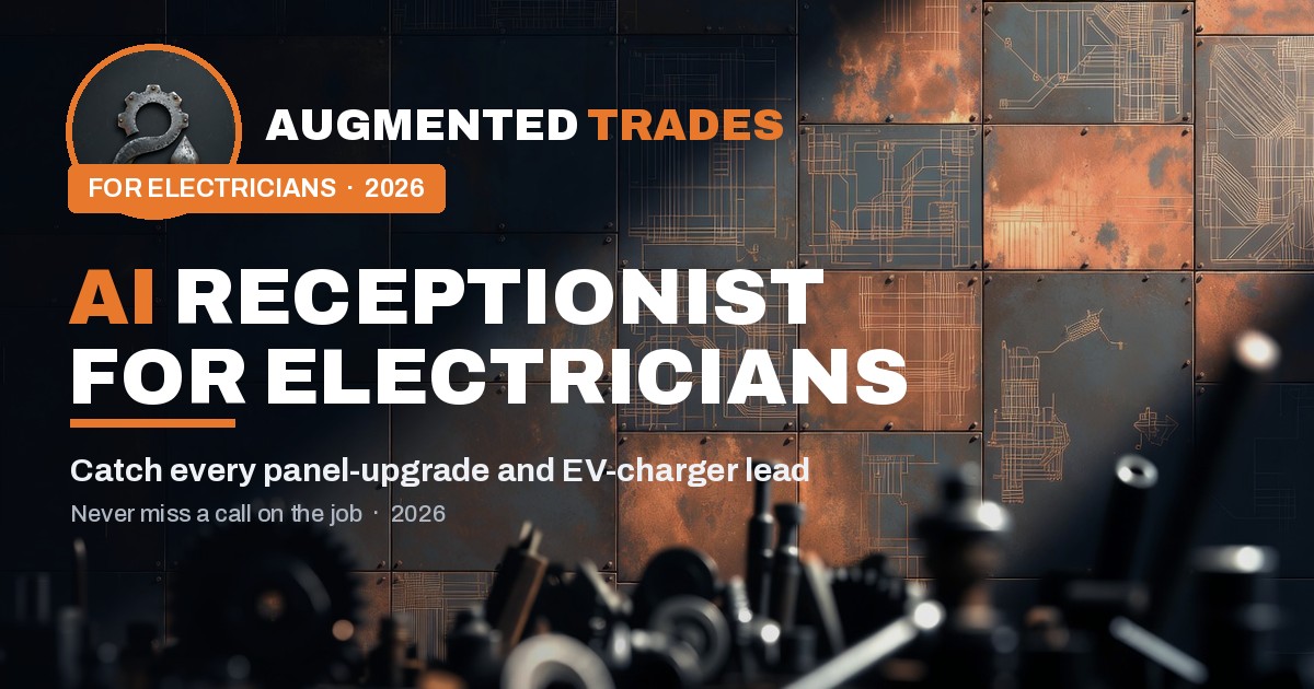 AI receptionist cost compared to answering service and in-house hire — Augmented Trades 2026