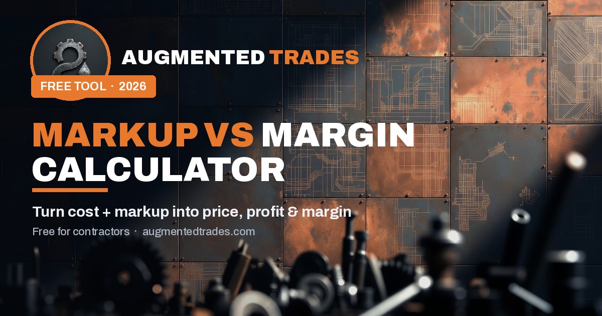 Markup vs. Margin Calculator — Augmented Trades