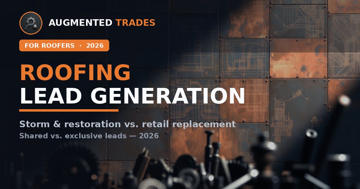 Augmented Trades — lead generation for roofing contractors 2026