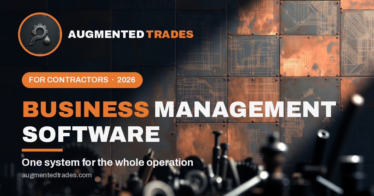 Business management software for contractors 2026 guide cover
