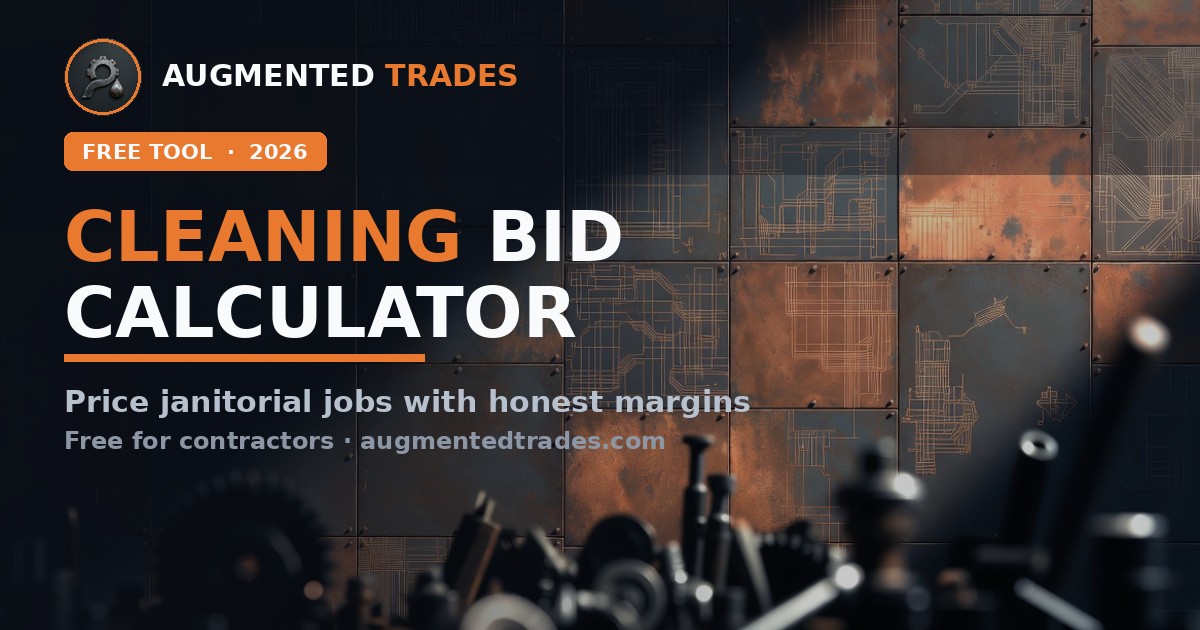 Commercial Cleaning Bid Calculator — price janitorial jobs with honest margins