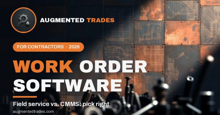 Work order software for contractors 2026 - Augmented Trades cover