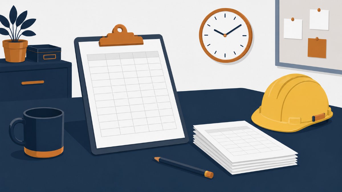Construction Timesheet Template - Augmented Trades cover